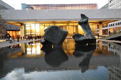 10-1 Reclining Figure By Henry Moore In Paul Milstein Pool With Lincoln Center Theater Behind At Lincoln Center New York City.jpg